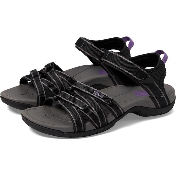 Teva Women's 5.5 Black Grey Tirra Hiking Sandals Strappy Outdoor Summer OS13-3 - Picture 1 of 8
